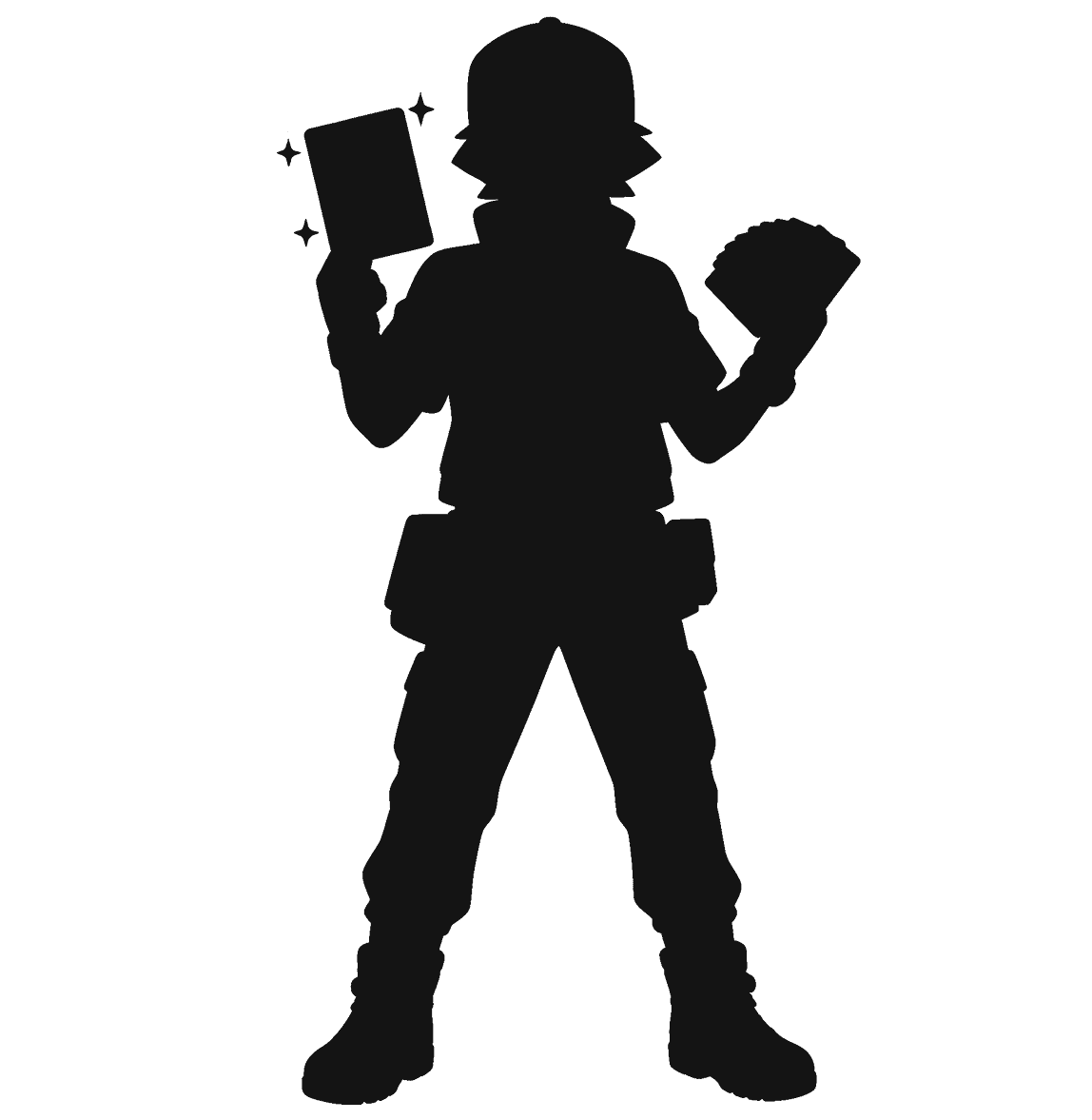 Trading card singles showcase booth silhouette at Collector's Paradise event